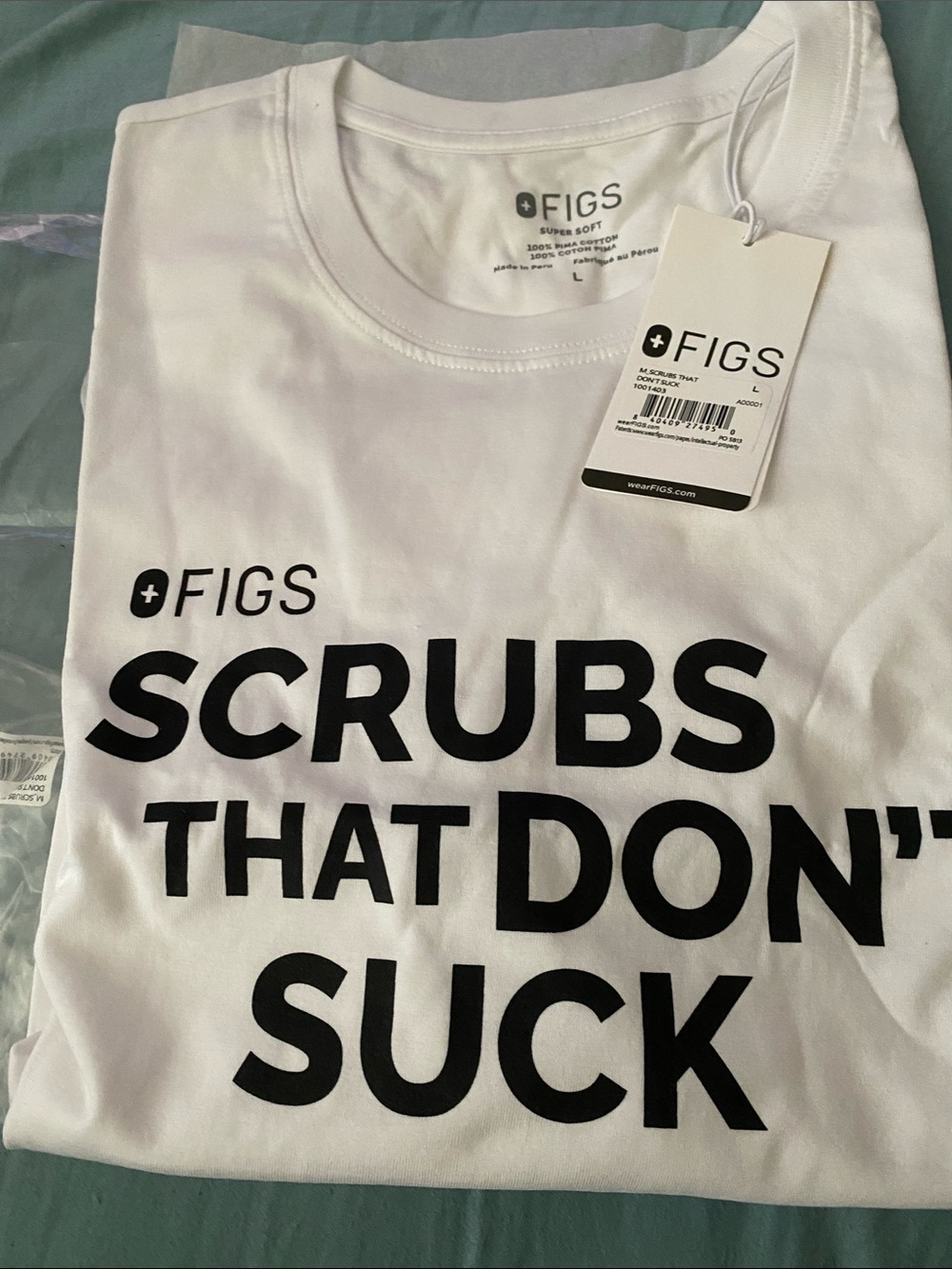 Figs white tshirt